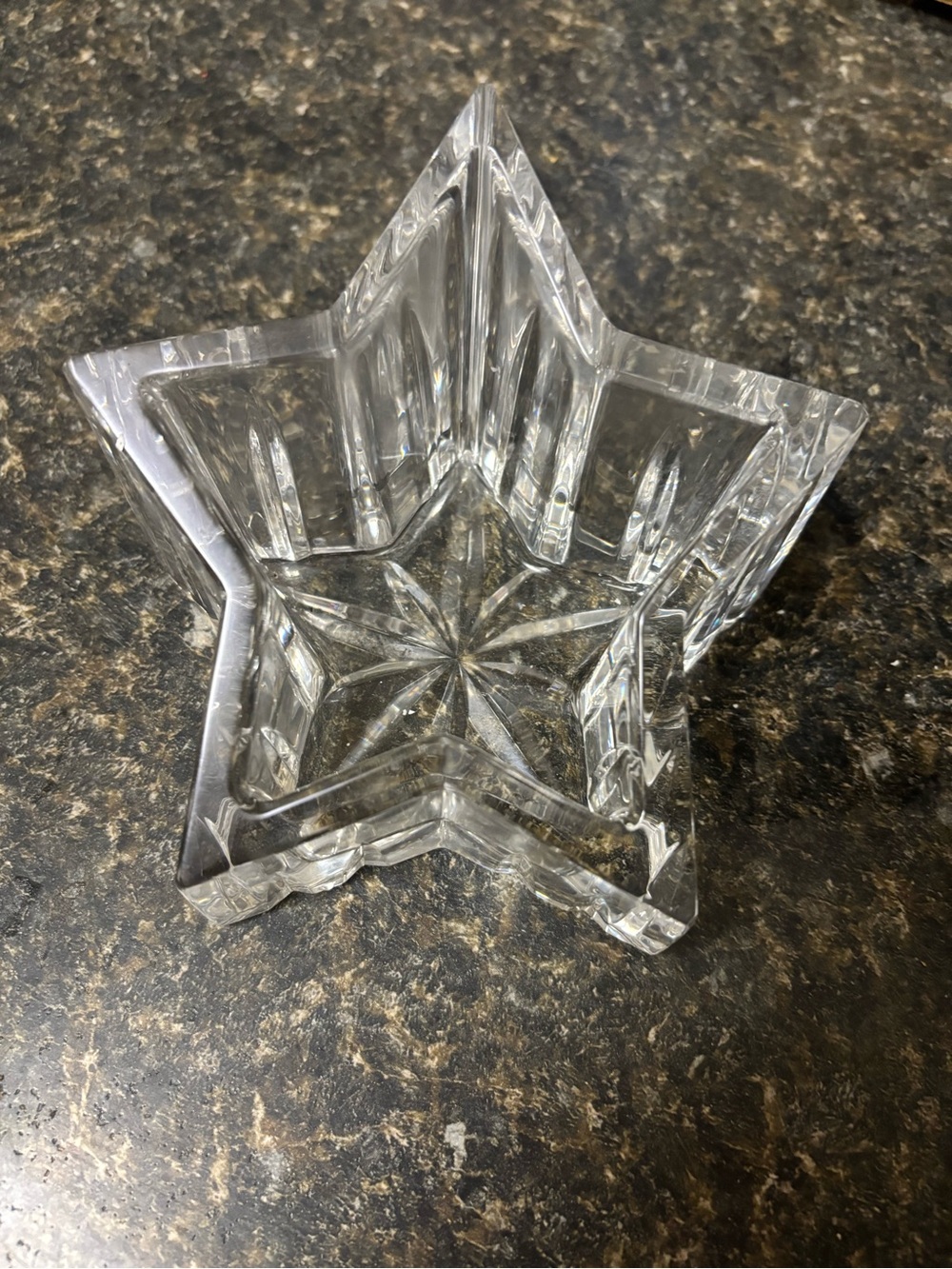 Waterford Crystal Star Candle Holder/ Candy Dish